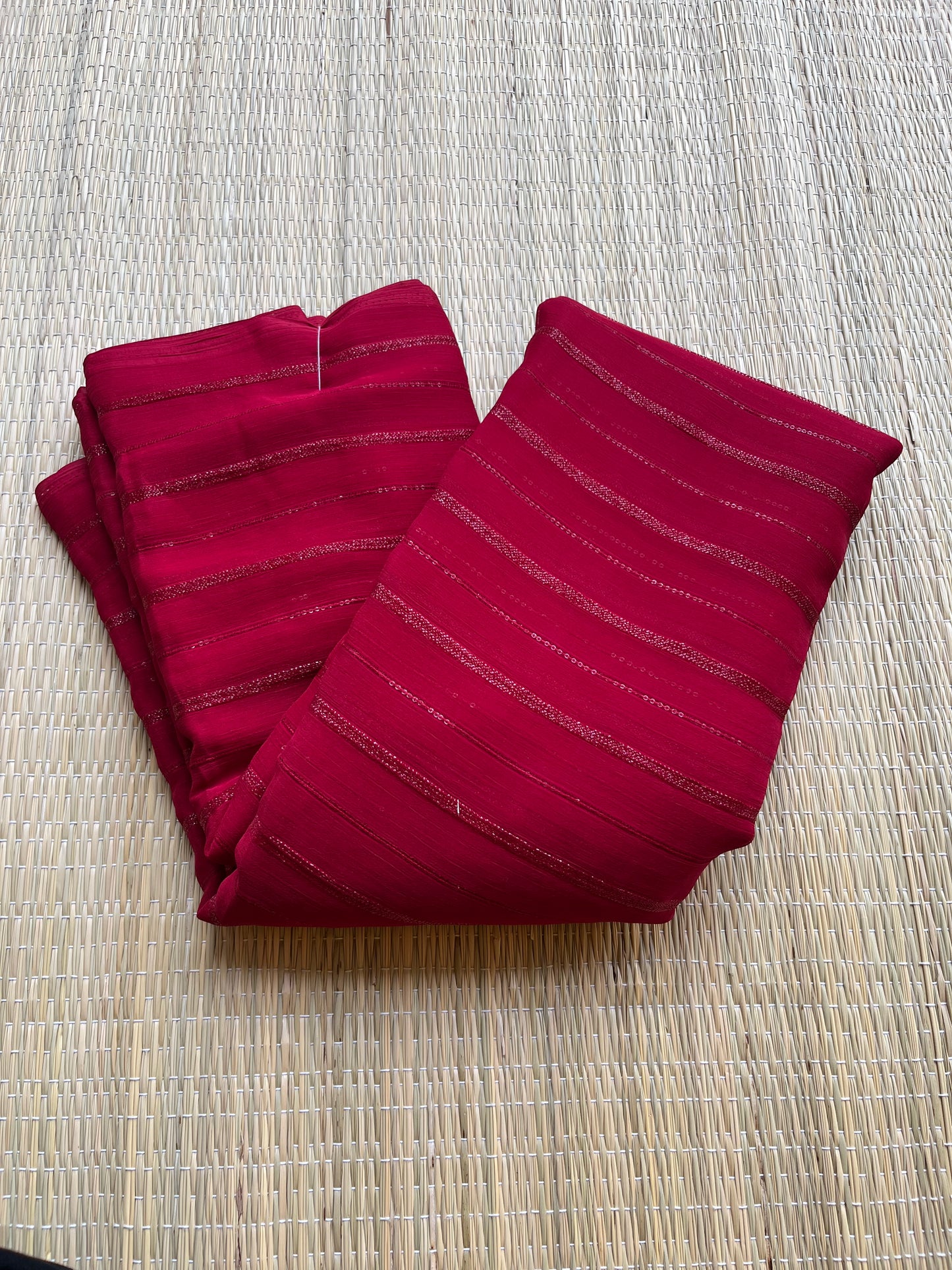 Vichithra Silks Red Colour Saree SL191