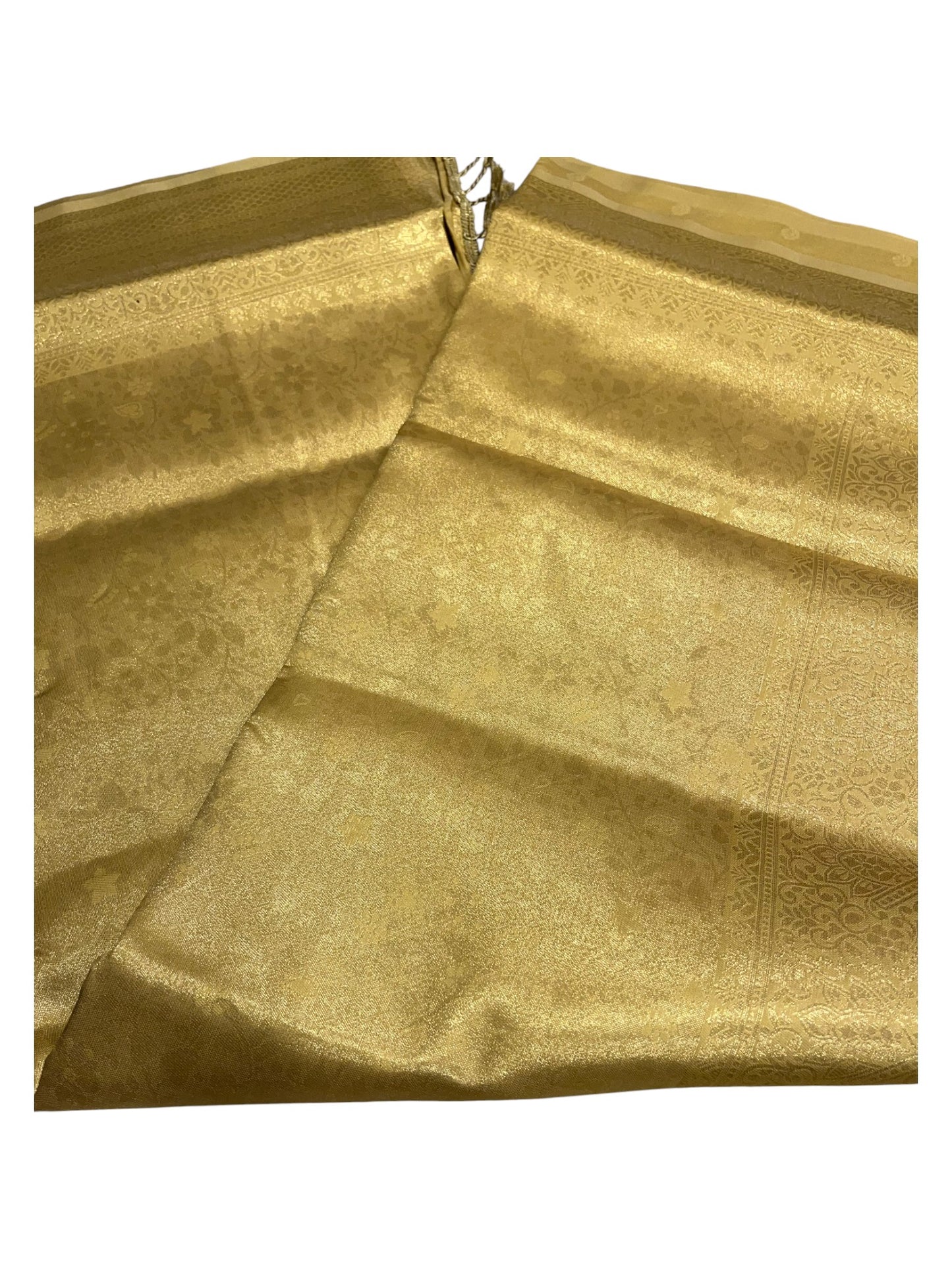 Southloom Tissu Semi Silk Saree with Golden Work on Body