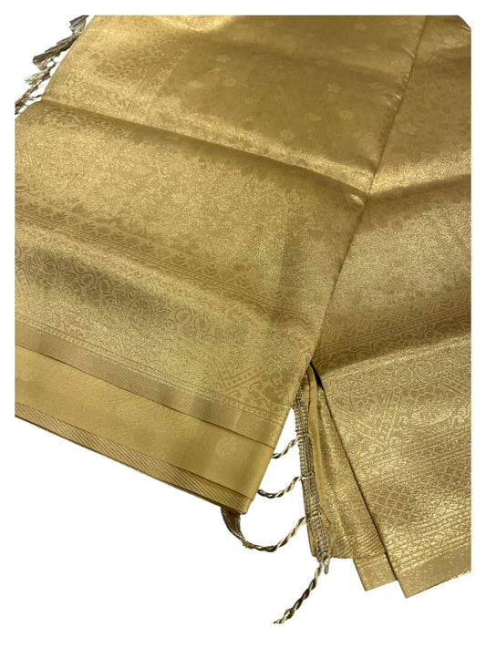 Southloom Tissu Semi Silk Saree with Golden Work on Body