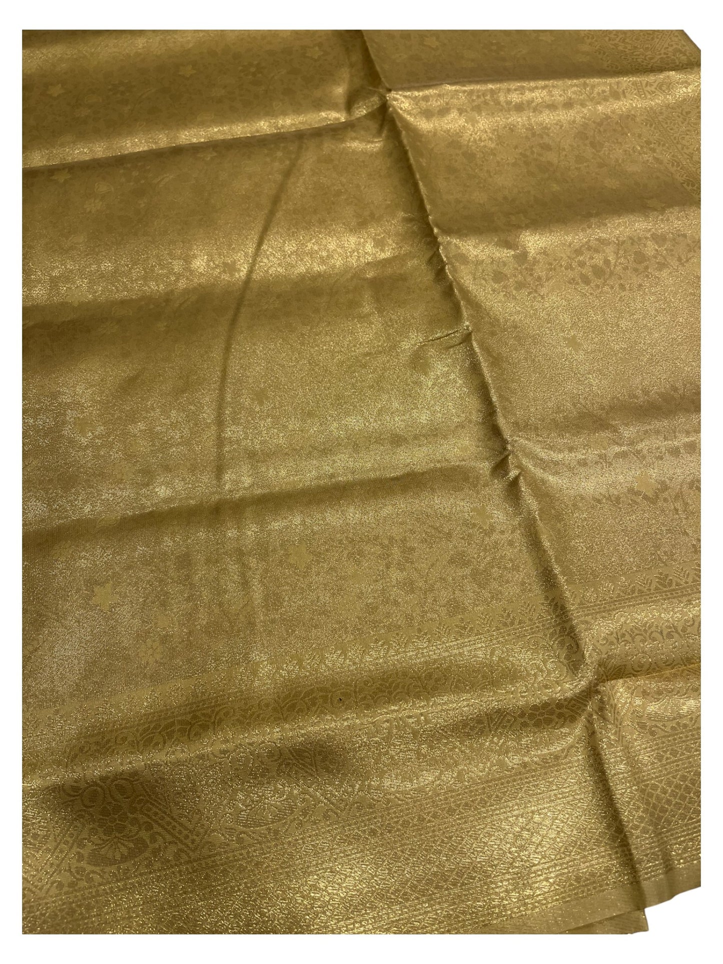 Southloom Tissu Semi Silk Saree with Golden Work on Body