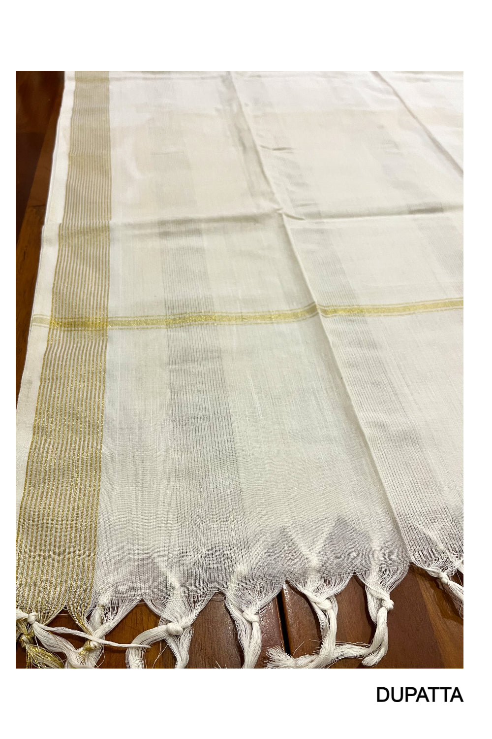 Kerala Cotton Churidar Salwar Material with Krishna Mural Prints (include Shawl / Dupatta)