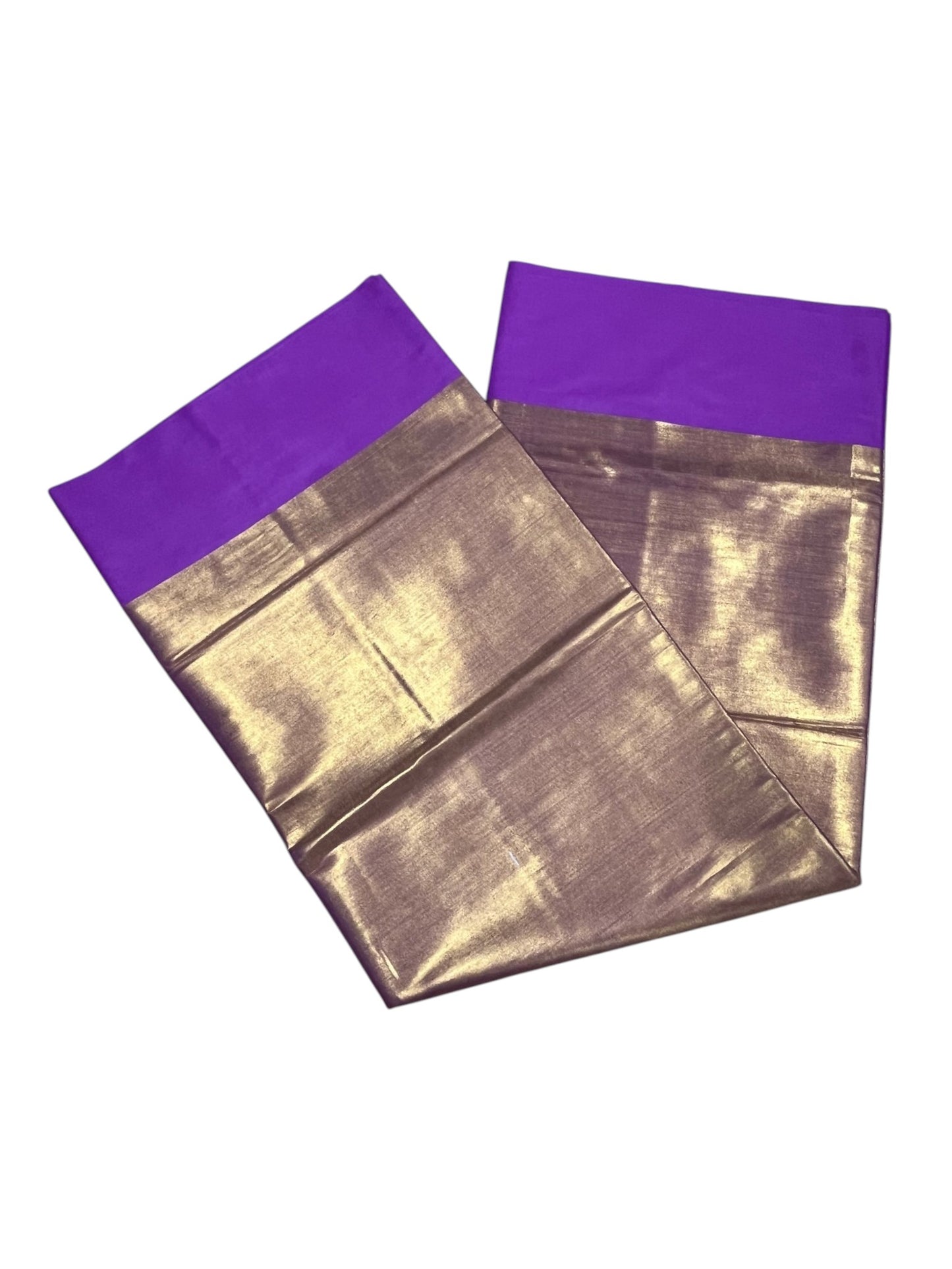 Southloom Special Semi Silk Saree with Golden Body and Magenta Border