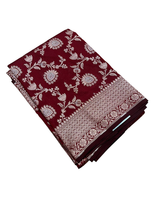 Southloom Pure Banarasi Silk Saree with Woven Work on Body and Borders