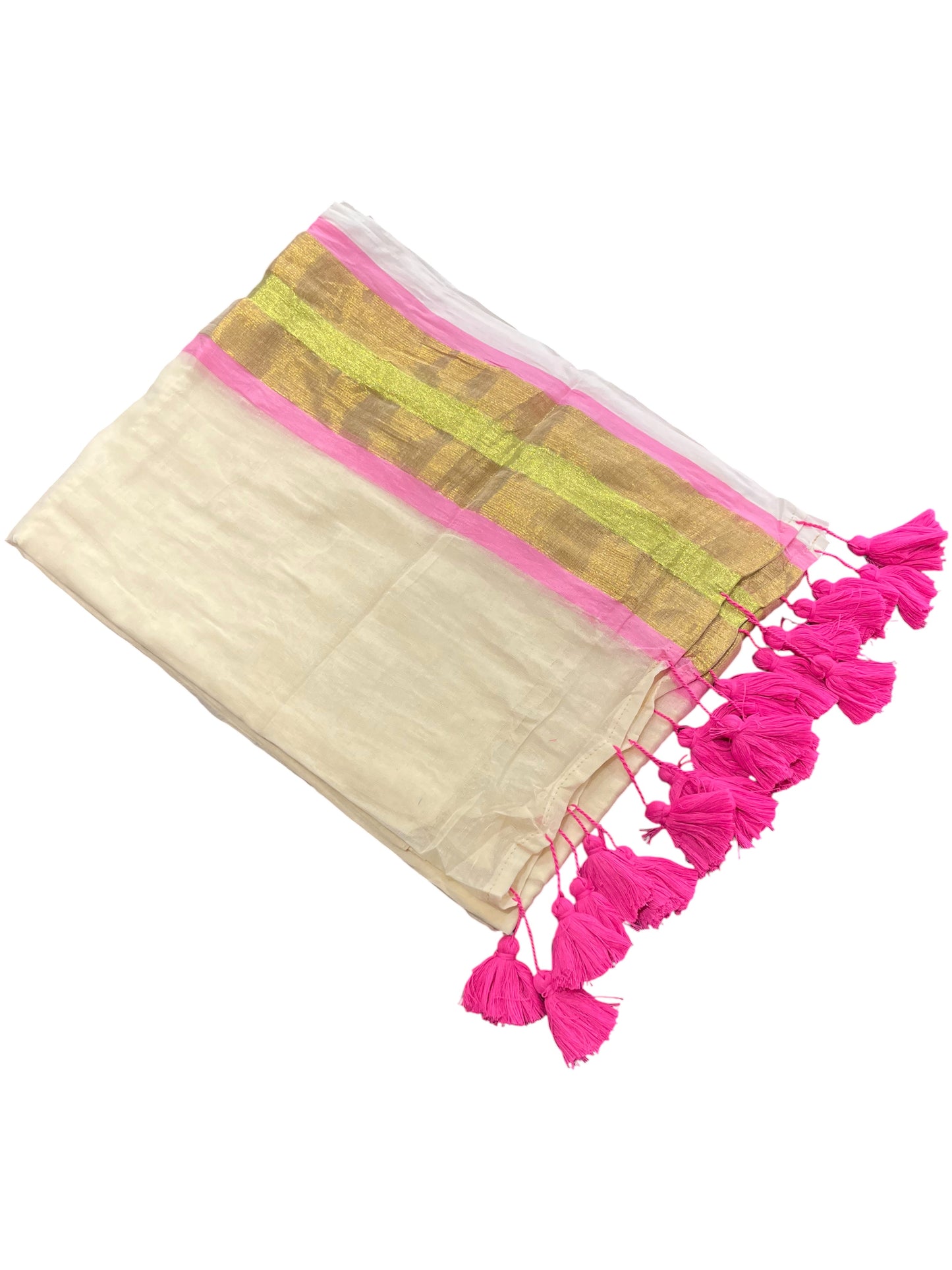 Southloom Mul Cotton 120 x 120 Soft Fabric Saree in Pink Colour