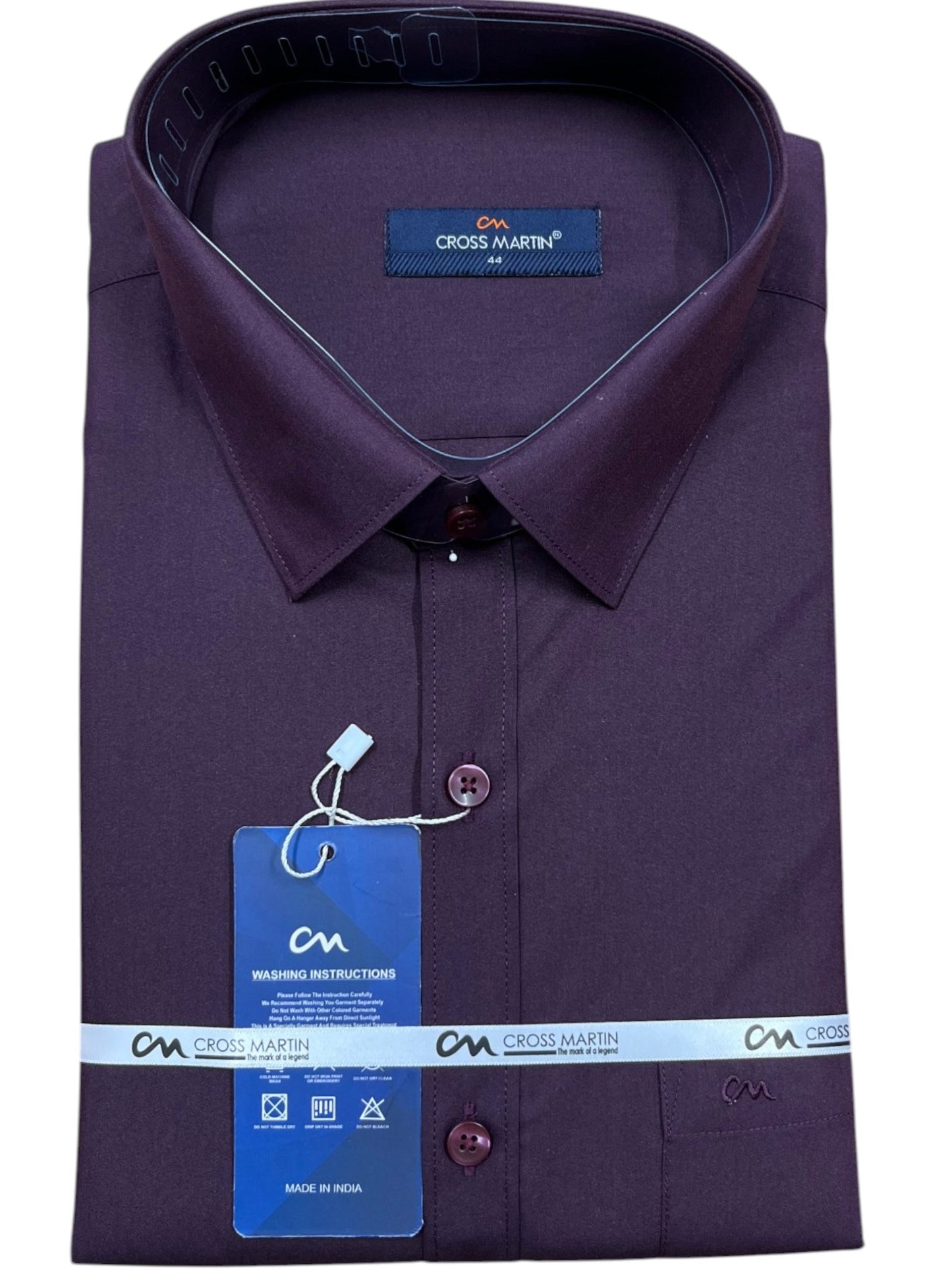 Southloom Pure Cotton Purple Plain Shirt SLSHIRT 44 FS