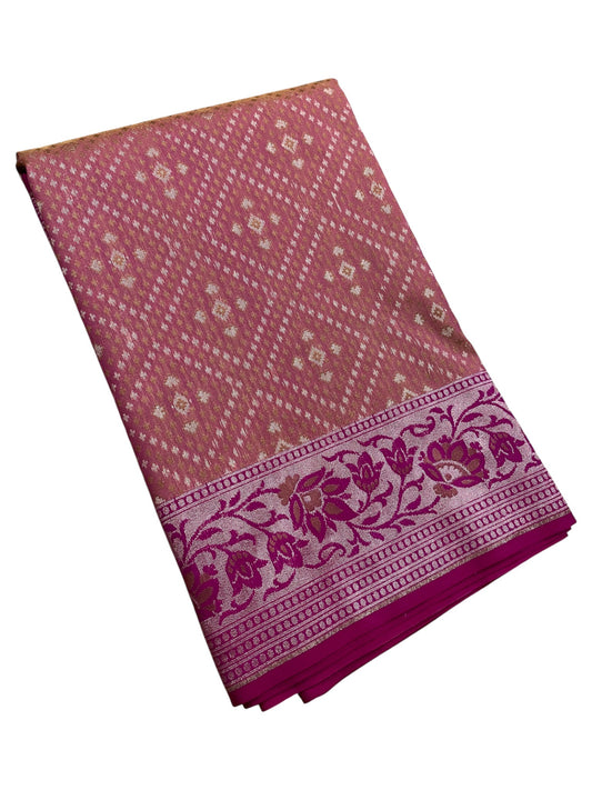 Southloom  Banarasi Silk Saree with Woven Work on Body and Borders