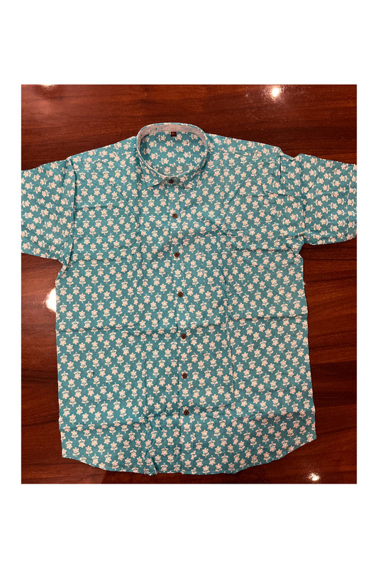 Southloom Jaipur Pure Cotton Printed Shirt For Men (XL)