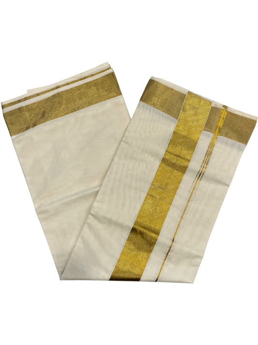 Pure Cotton Kerala Kasavu Saree with Chutti kara Border