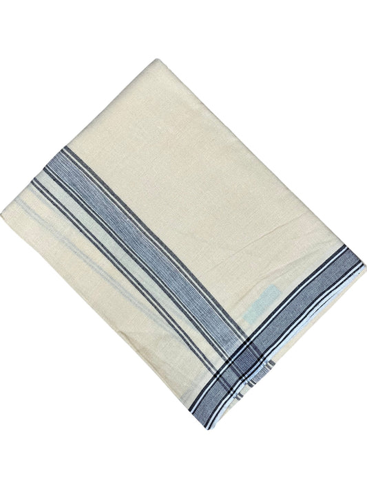 Southloom Black Printed Single Mundu / Otta Mundu / Lungi (South Indian Kerala Dhoti)
