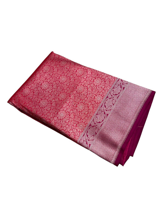 Southloom Banarasi Silk Saree with Woven Work on Body and Borders