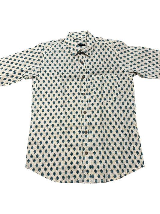 Southloom Jaipur Pure Cotton Block Printed Shirt for Men (Medium)