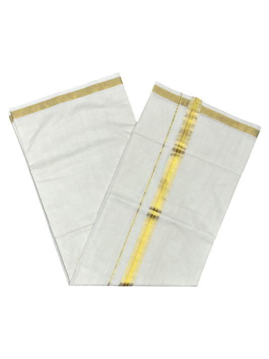 Southloom Super Premium Balaramapuram Handloom Cotton Saree with Gold Kasavu and Gold Border