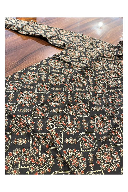 Southloom Jaipur Pure Cotton Block Printed Shirt for Men (Medium)