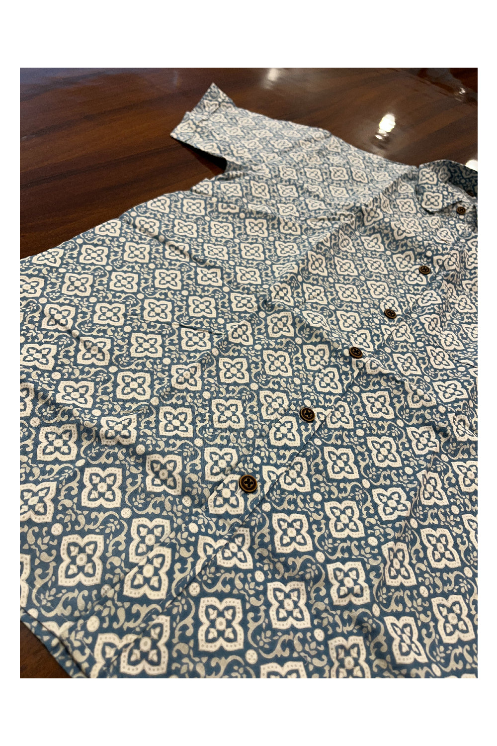 Southloom Jaipur Pure Cotton Printed Shirt For Men (Medium)