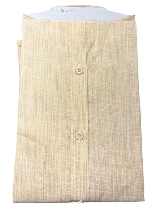 Southloom Pure Cotton Pastel Yellow Lines Shirt (48 FS)