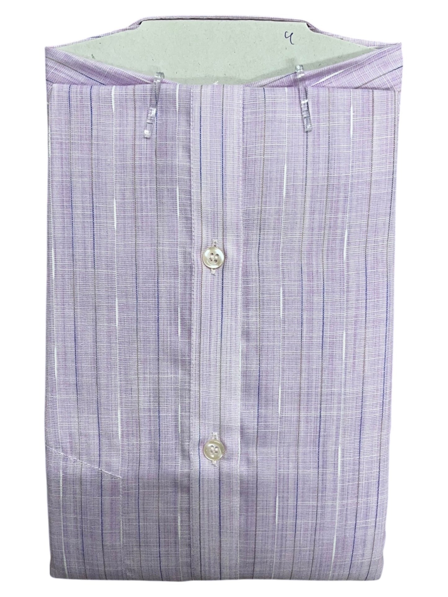 Southloom Pure Cotton Lavender Lines Shirt SLSHIRT 48 HS