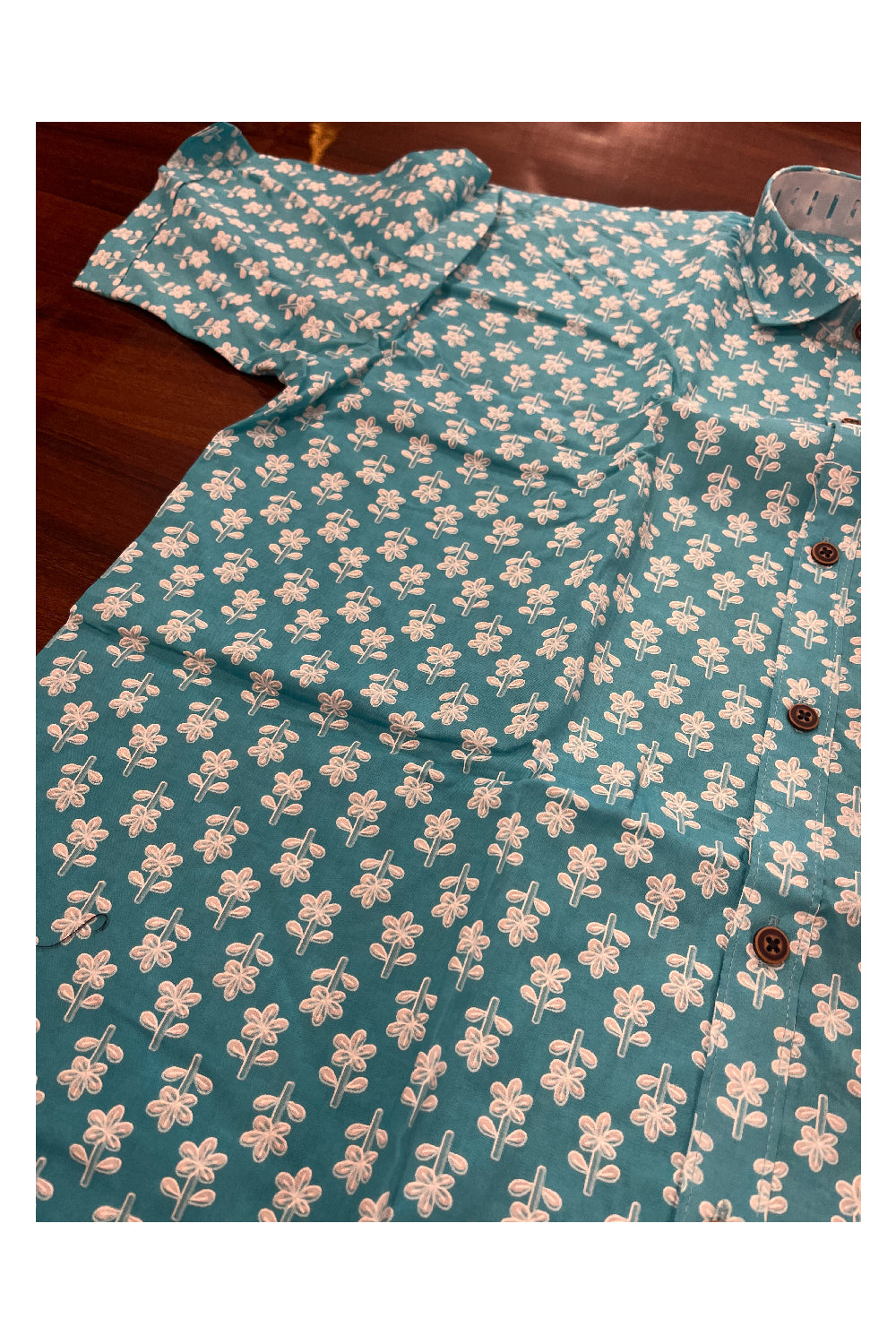 Southloom Jaipur Pure Cotton Printed Shirt For Men (XL)