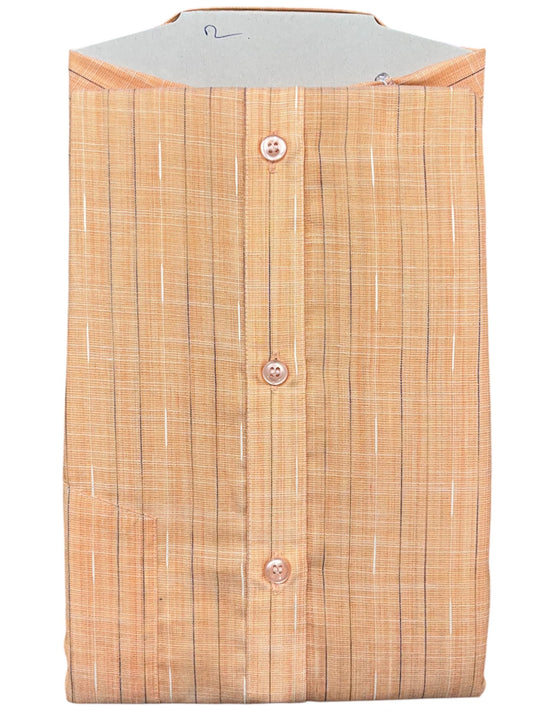 Southloom Pure Cotton Peach Lines Shirt(44 FS)