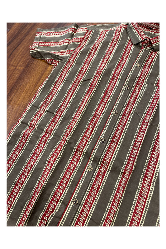 Southloom Jaipur Pure Cotton Printed Shirt For Men (Large)