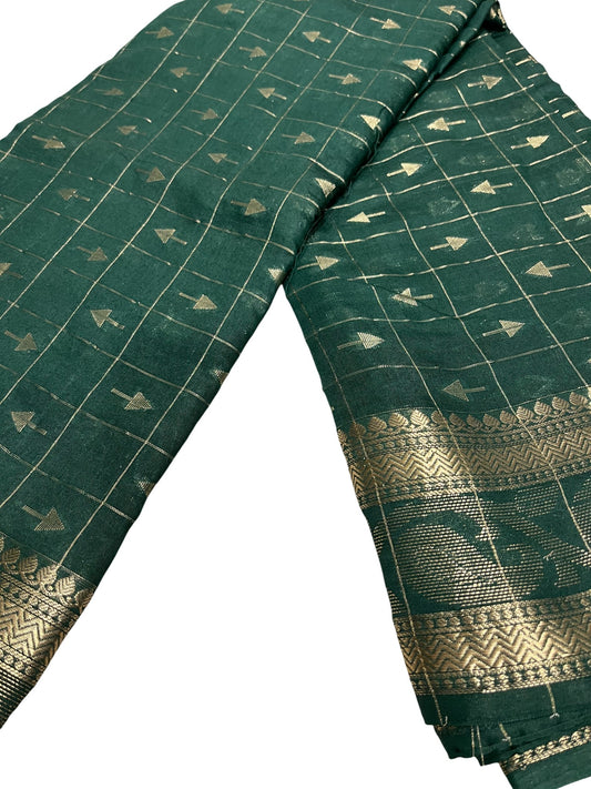 Southloom Georgete Banarasi Silk Saree with Woven Work on Body and Borders