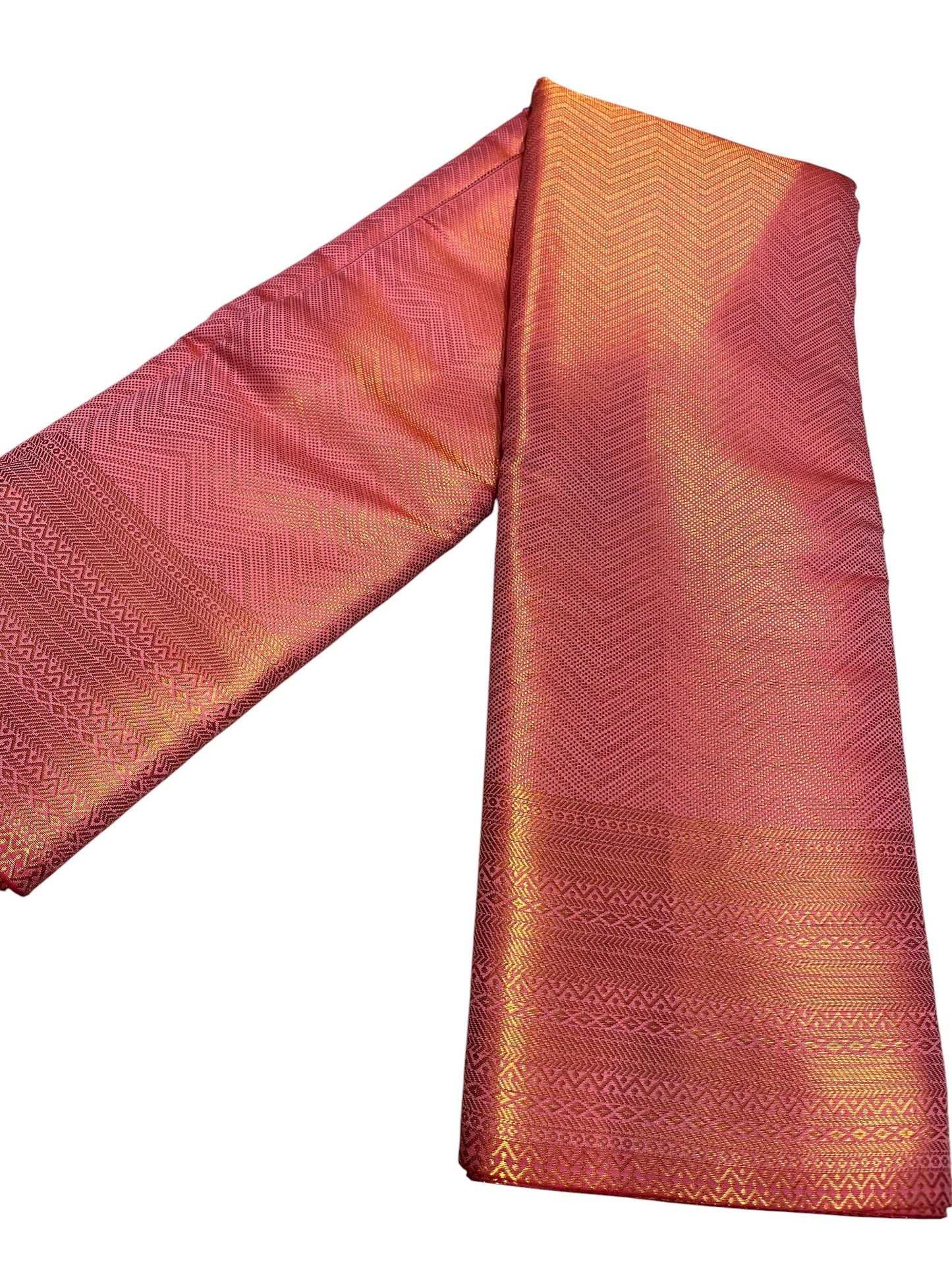 Southloom Premium Semi Silk Zari Work Brocade Saree in Bridal Pink with Matching Pallu
