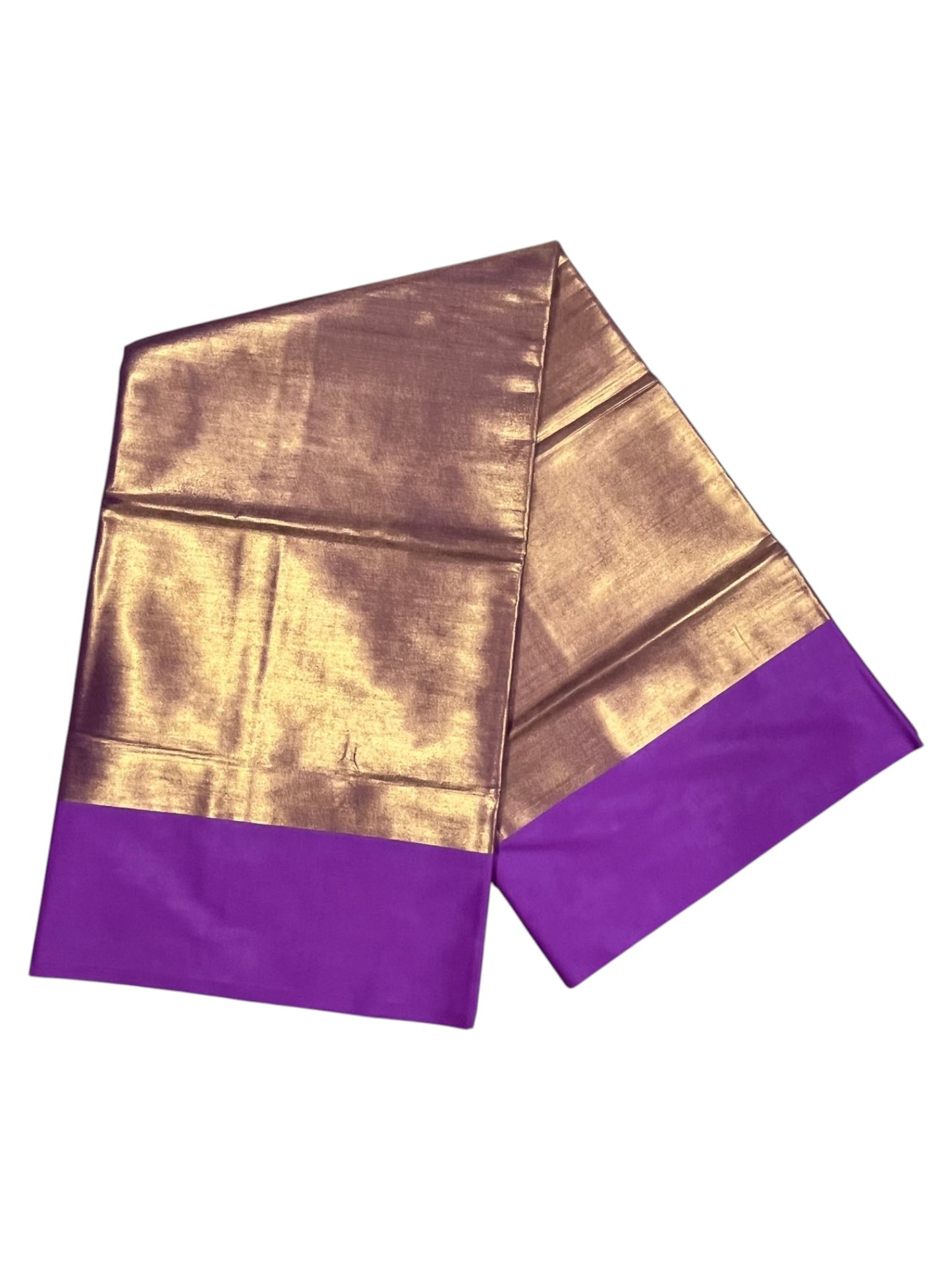 Southloom Special Semi Silk Saree with Golden Body and Magenta Border