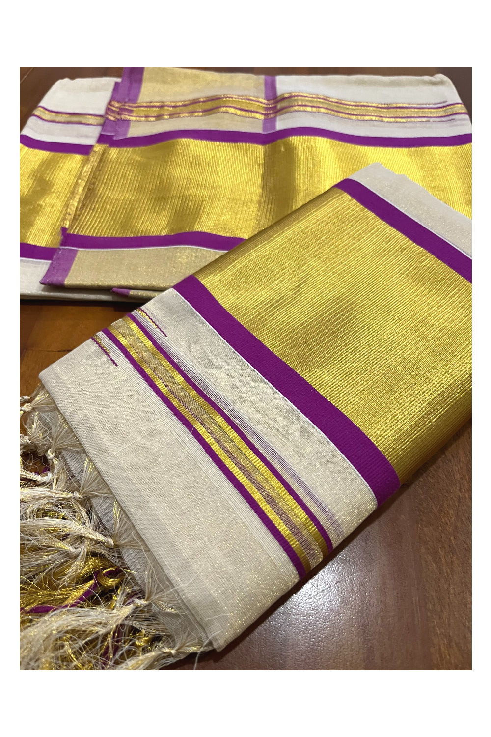 Southloom Onam Special Limited Run Vadamalli Tissue Set Mundu with Chutti Kara (Mundum Neriyathum 2.80 M)