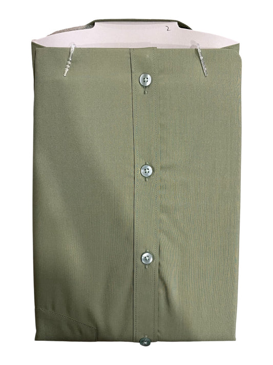 Southloom Pure Cotton Green Plain Shirt (38 HS)