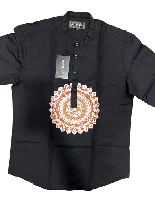 Southloom White Short Cotton Kurta Shirt for Men