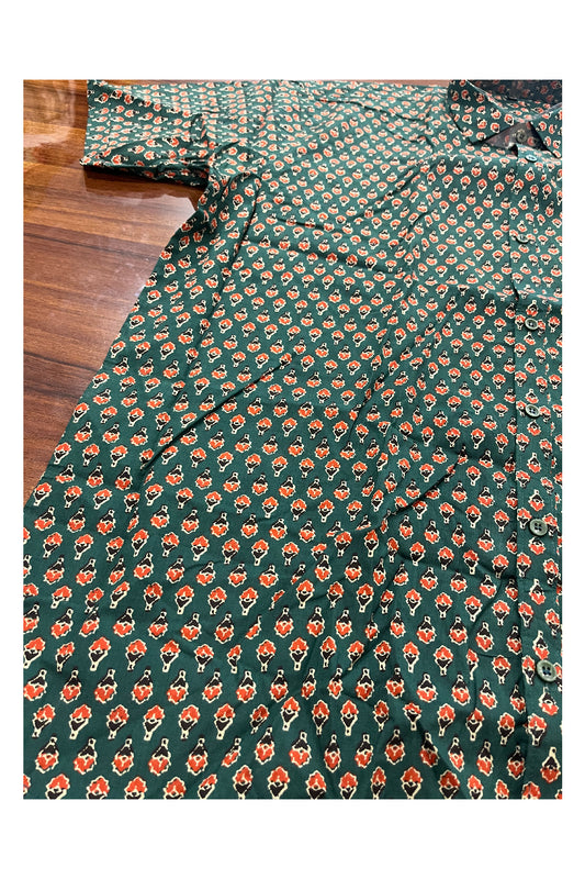 Southloom Jaipur Pure Cotton Printed Shirt For Men (4XL)