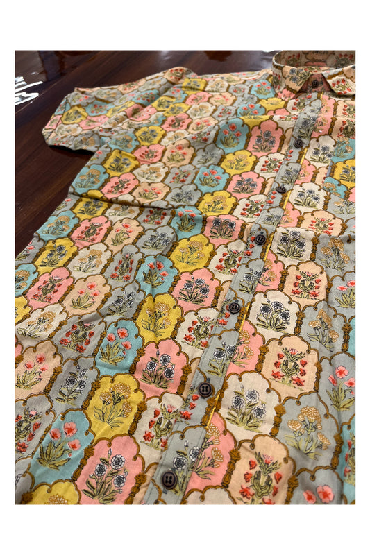 Southlooom Jaipur Pure Cotton Printed Shirt For Men (4XL)