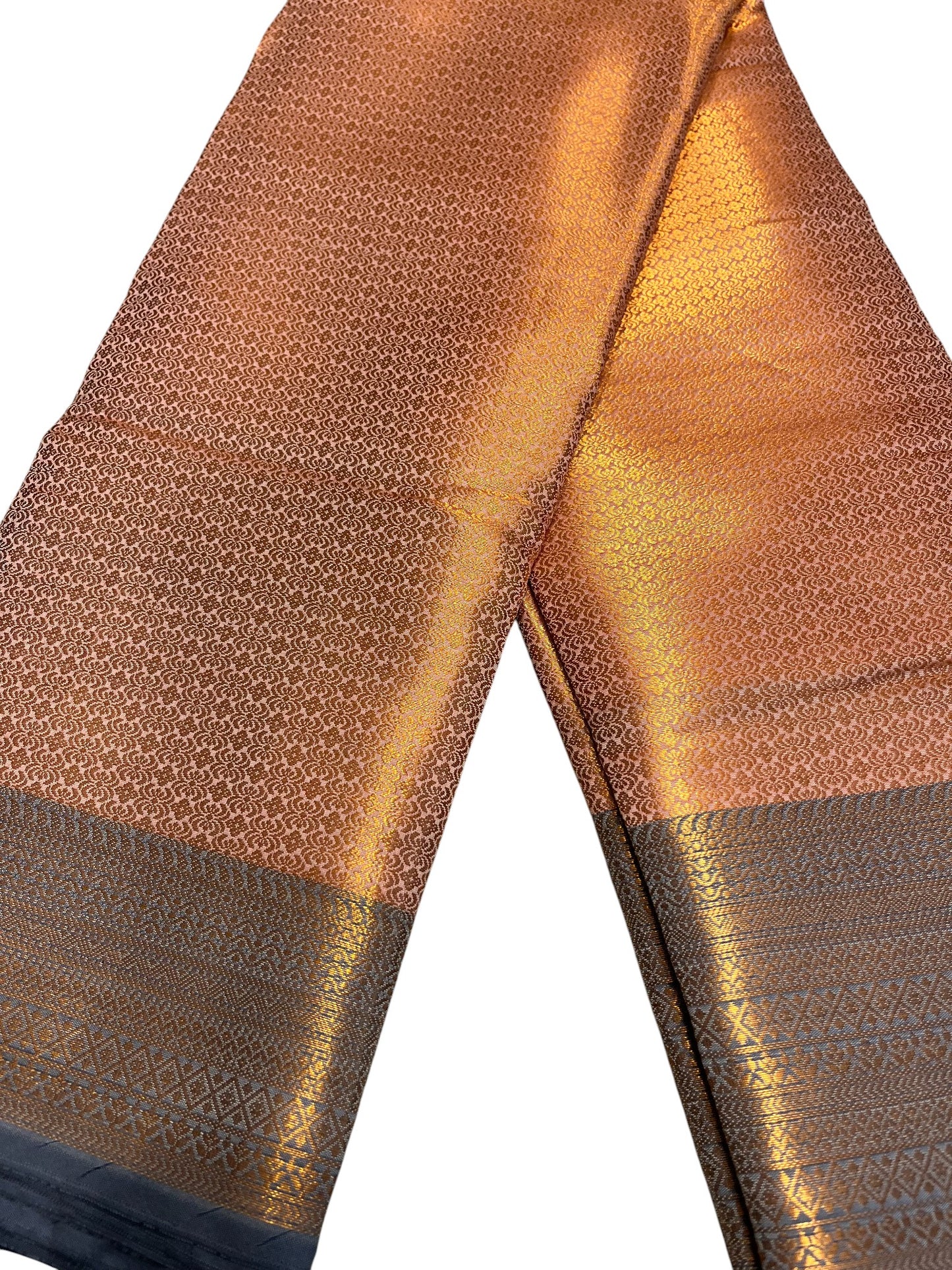 Southloom Premium Semi Silk Zari Work Brocade Saree in Bridal Peach with Matching Pallu