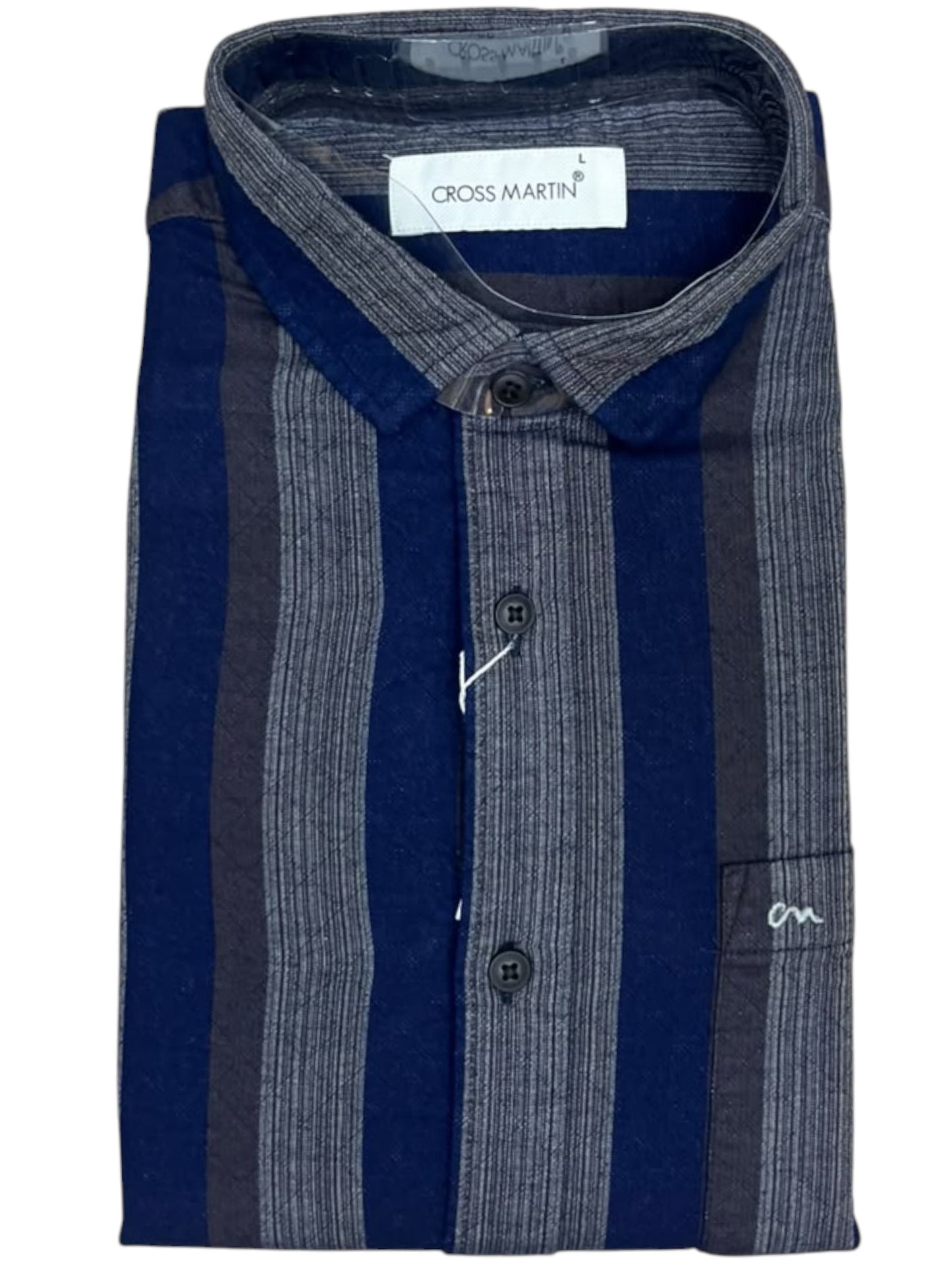 Southloom Pure Cotton Blue Line Shirt SLSHIRT 40 FS