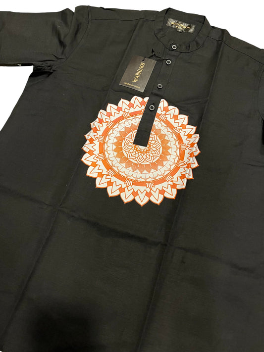 Southloom White Short Cotton Kurta Shirt for Men