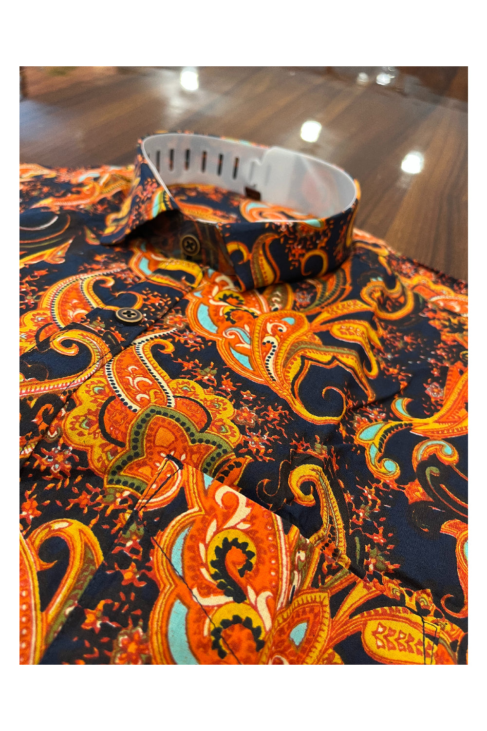 Southloom Jaipur Pure Cotton Printed Shirt For Men (XL)