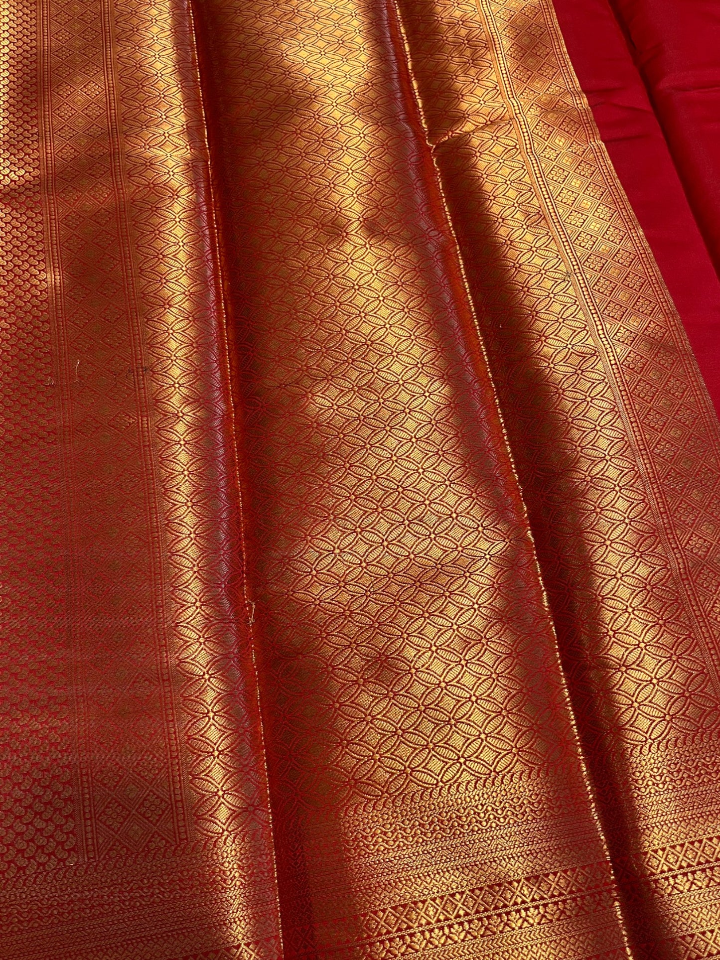Southloom Semi Silk Brocade Bridal Saree With Woven Borders