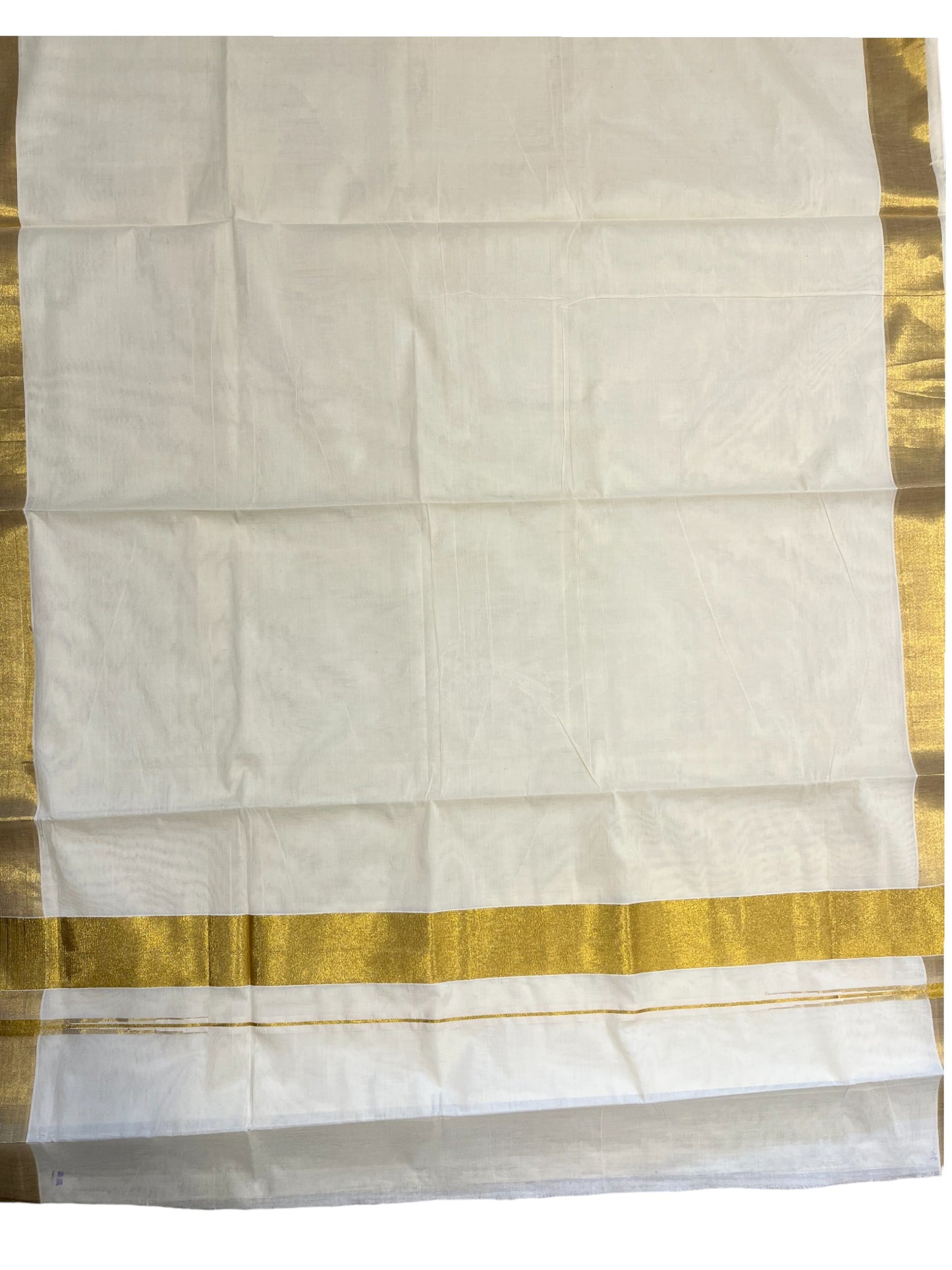 Pure Cotton Kerala Kasavu Saree with Chutti kara Border