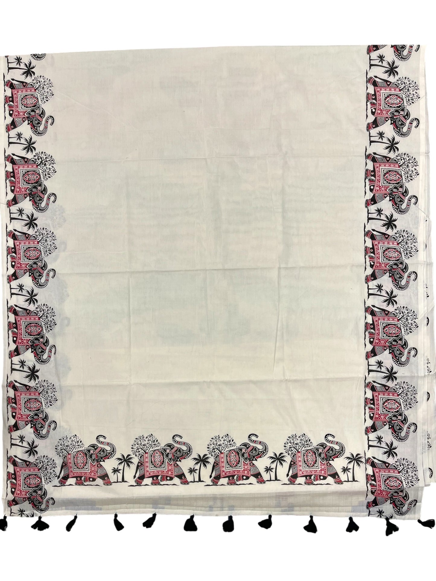 Southloom Kerala Cotton Saree with Elephant Design