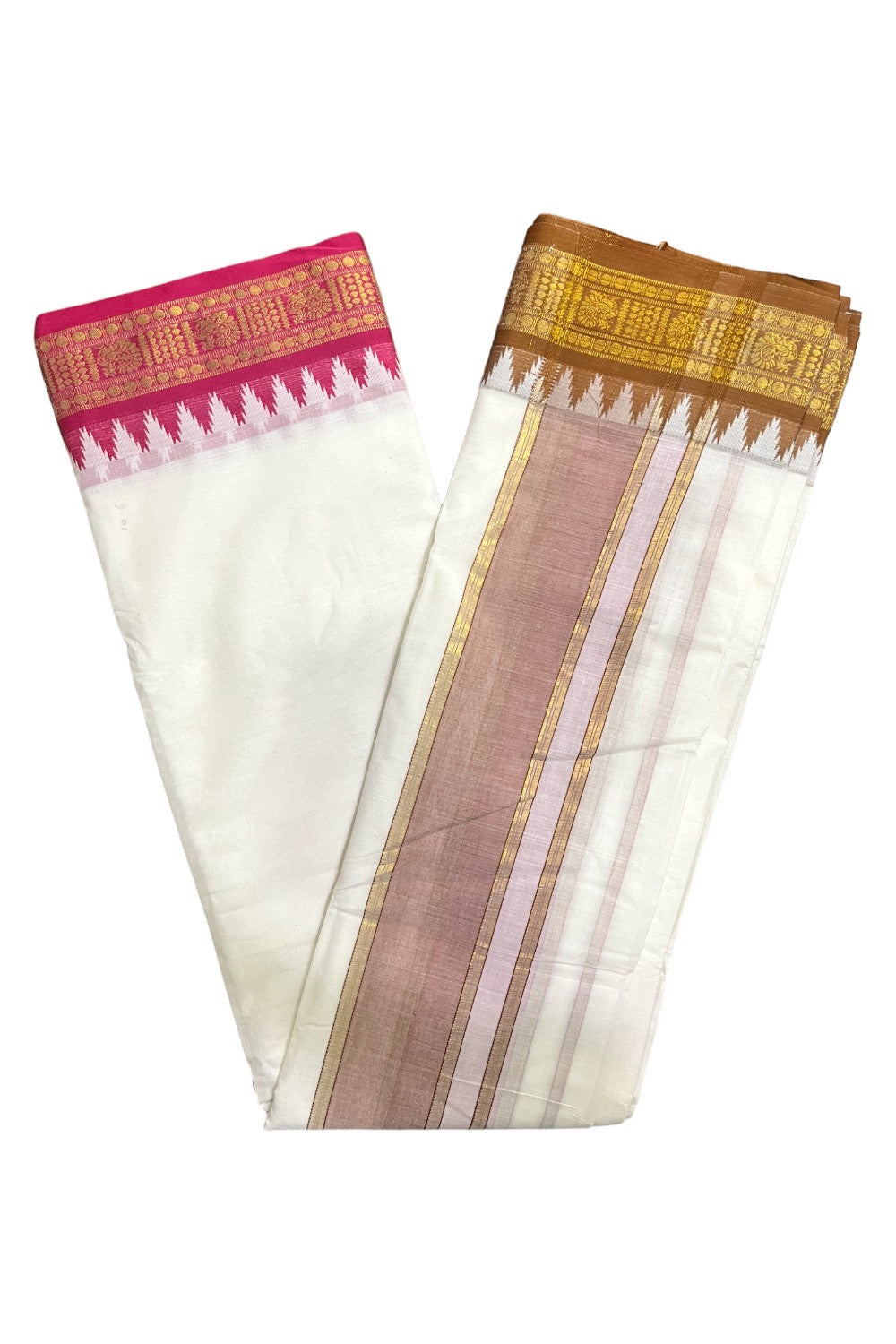 Southloom Pure Cotton Panchakacham with Angavastram (10+6) / Iyer Vesthi