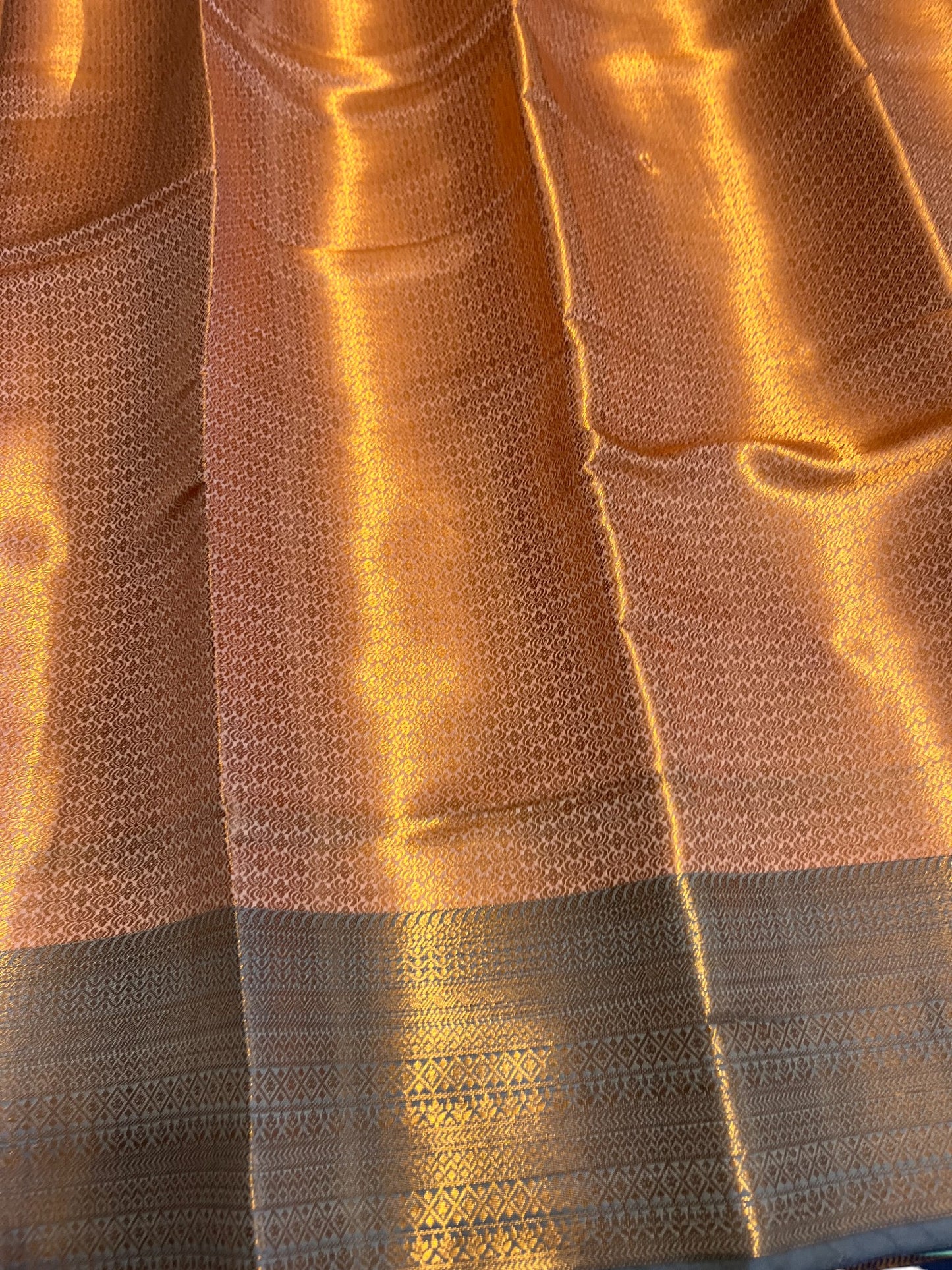 Southloom Premium Semi Silk Zari Work Brocade Saree in Bridal Peach with Matching Pallu