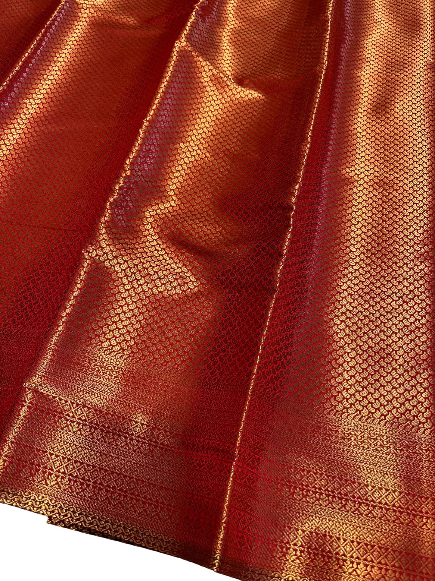 Southloom Semi Silk Brocade Bridal Saree With Woven Borders