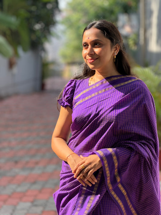 Violet Colour Kalyani Cotton SL236