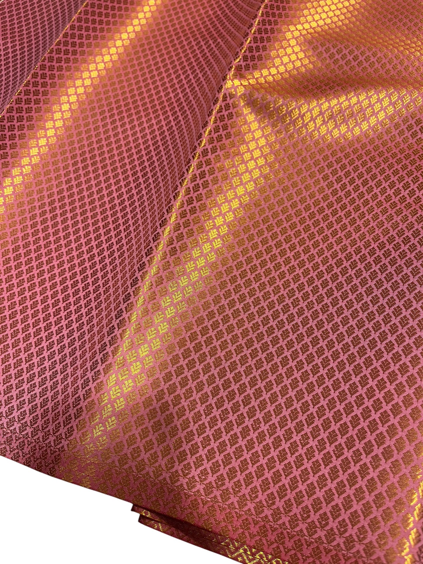 Southloom Premium Semi Silk Zari Work Brocade Saree in Bridal Pink with Matching Pallu