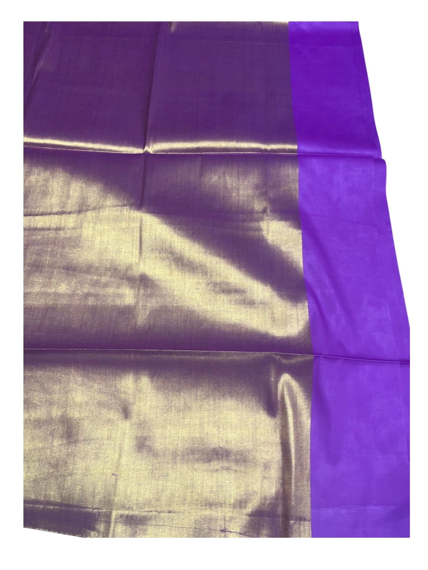 Southloom Special Semi Silk Saree with Golden Body and Magenta Border