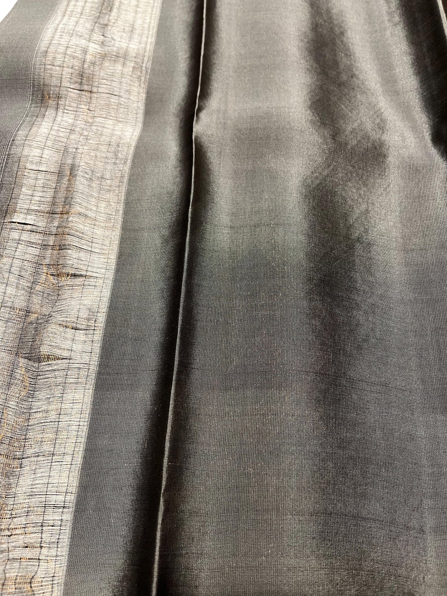 Southloom Pure Handloom Kanchipuram Silk Saree with Butta Work (Brown & Grey)