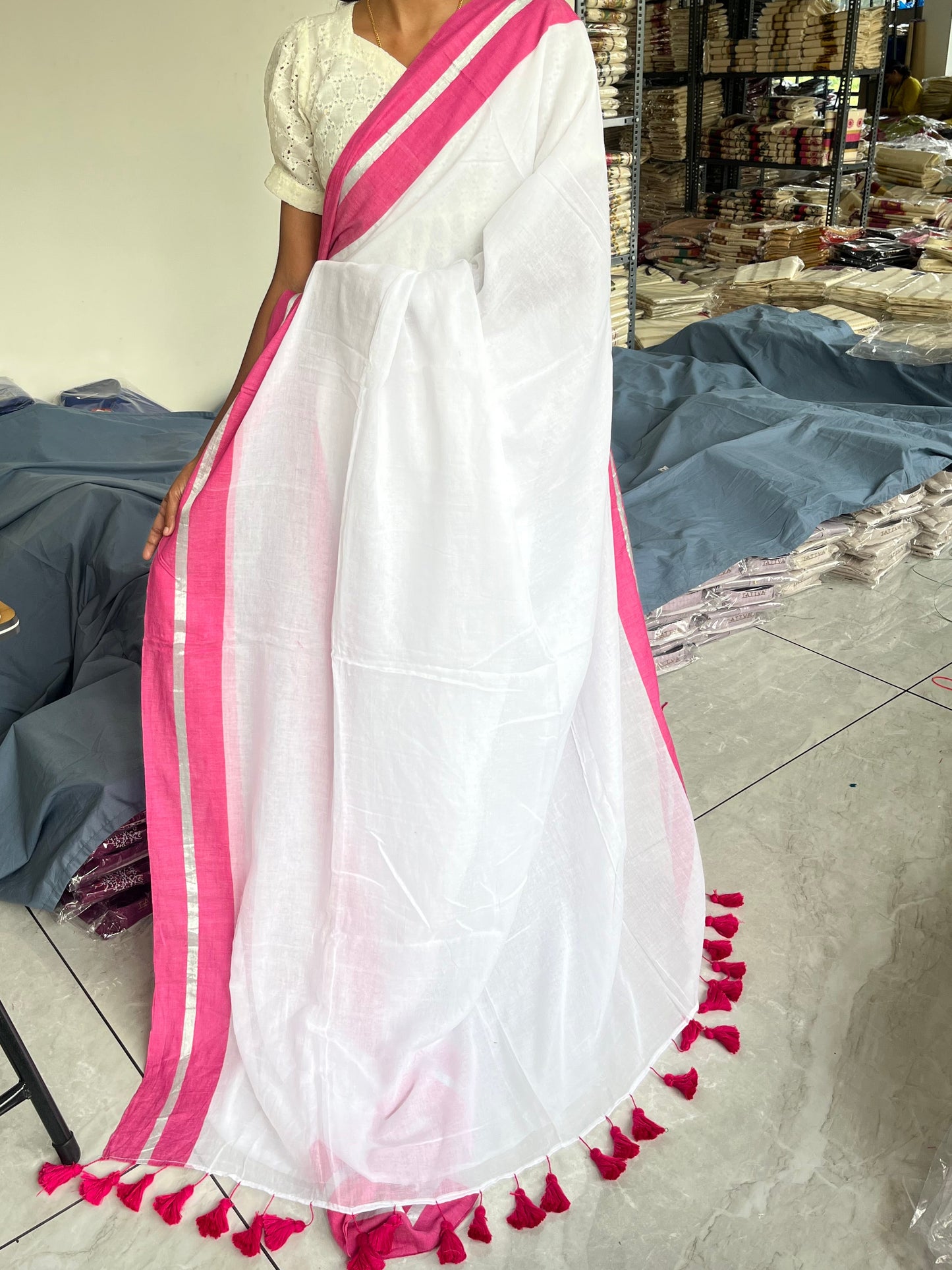 Kerala Mul Cotton Soft Fabric Saree SL215