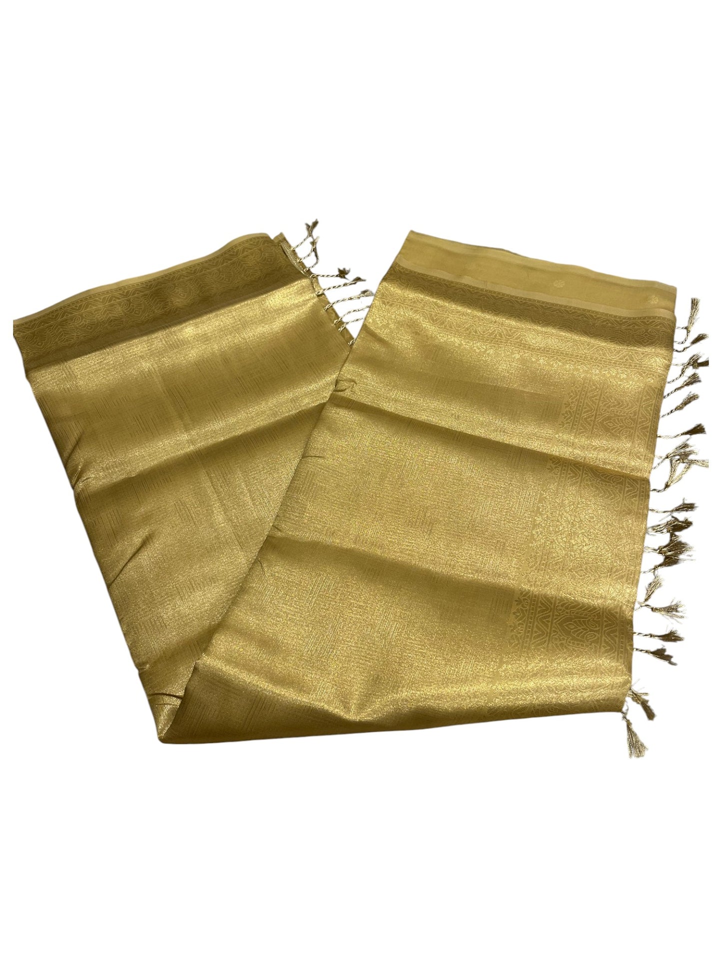 Southloom Tissu Semi Silk Saree with Golden Work on Body