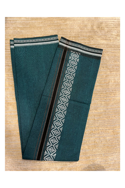 Southloom Green Printed Single Mundu / Otta Mundu / Lungi (South Indian Kerala Dhoti)