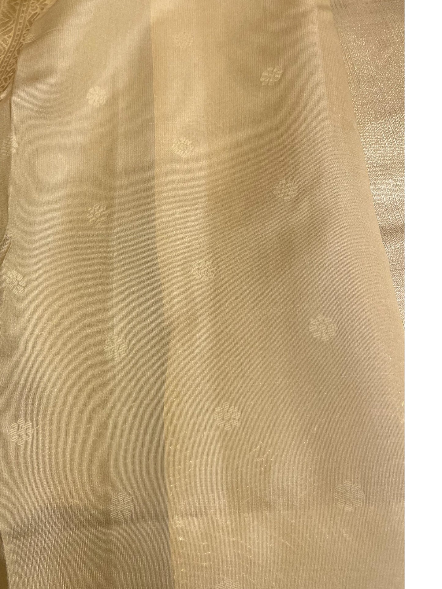 Southloom Tissu Semi Silk Saree with Golden Work on Body