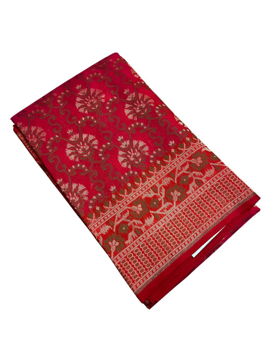 Southloom Banarasi Silk Saree with Woven Work on Body and Borders